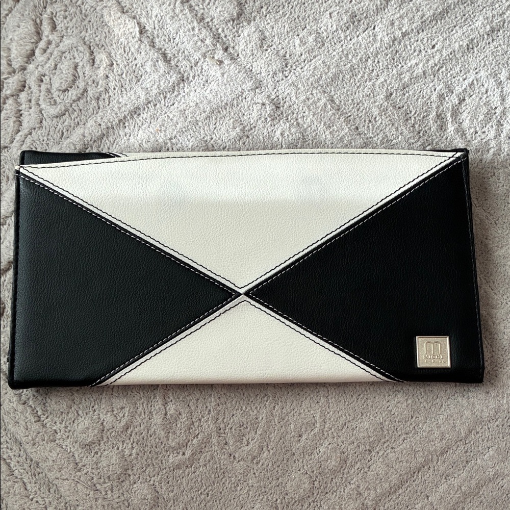 Miche Black Leather Clutch